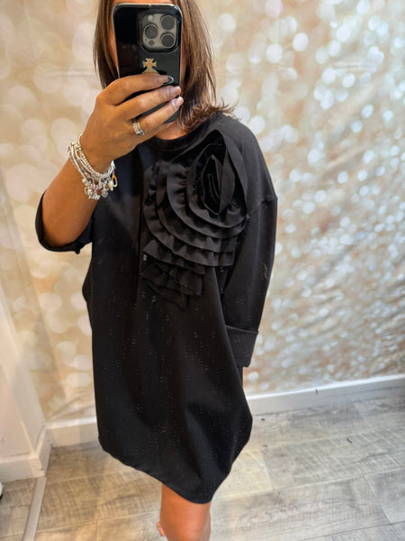 Corsage Scuba Dress