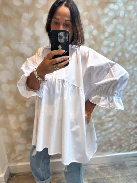 Fly Out Oversized Diamante Shirt