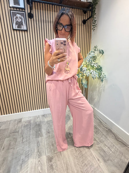 Studio 2 Piece Crinkle Palazzo Trouser / Top set