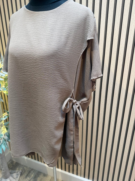 Crinkle Top with Tie detail