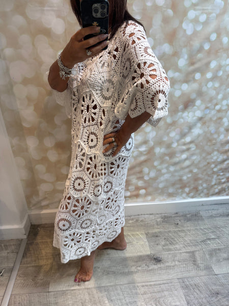 Crochet Midi Dress