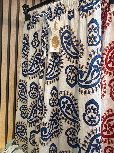 Paisley Palazzo  trousers