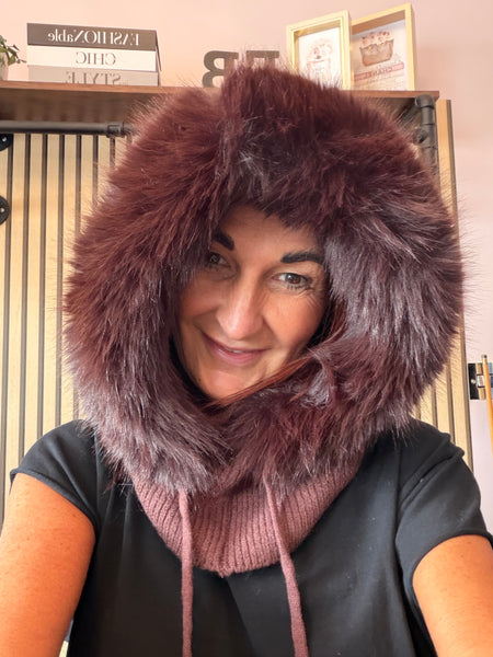 Fur Trim Snood