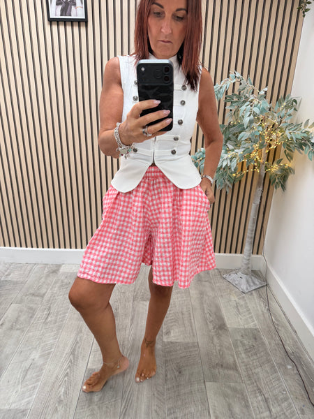 Gingham floaty  Shorts