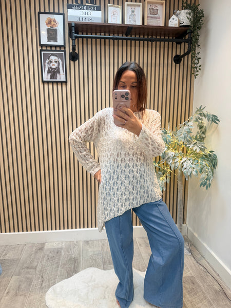 Lace Asymetrical Tunic