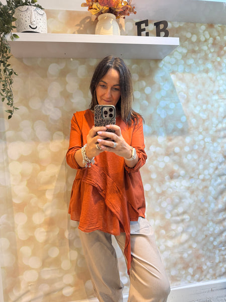 Side Frill Jersey Top