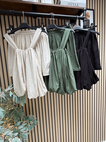 Bubble Hem Top / Shorts Set