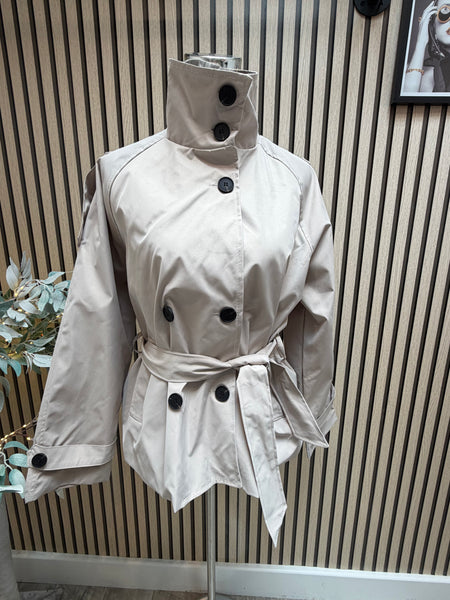 Short Belted Trench Coat
