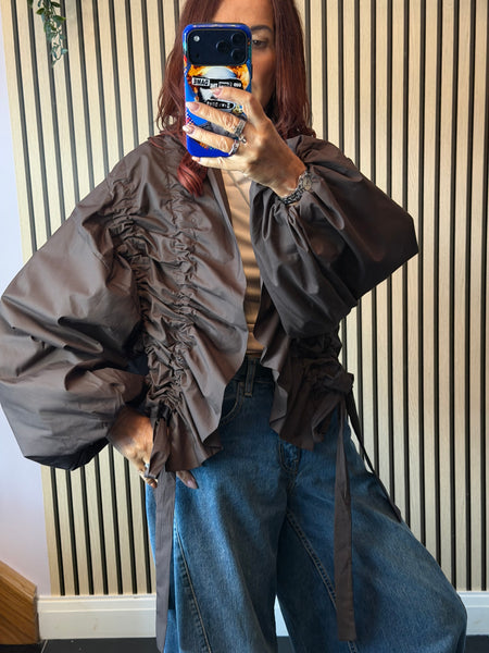 Rouched front jacket