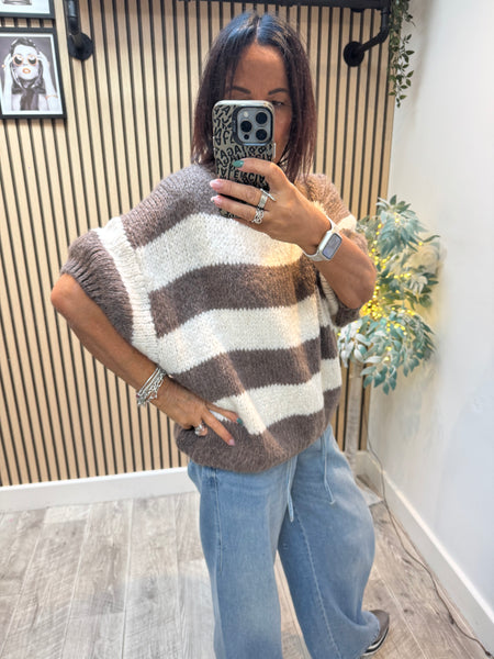 Stripe Chunky Knit Jumper