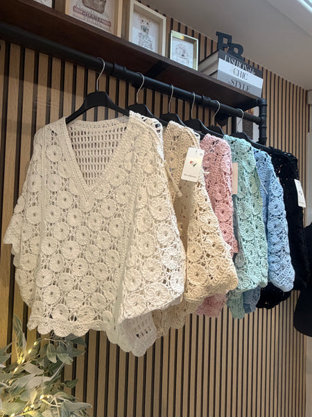 Floral crochet Jumper