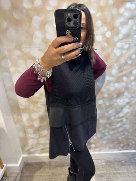 ID Textured Sleeveless Tunic
