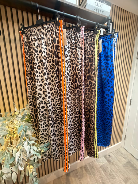 Leopard Wide Leg Joggers