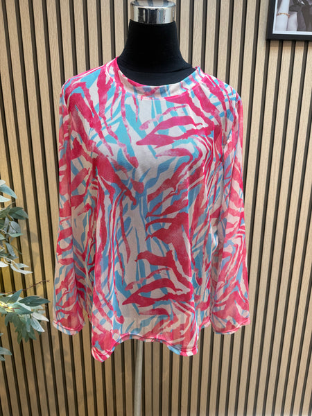Curve Sheer Layering Top