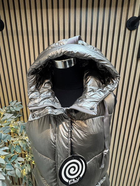 Fly Metallic Quilted Gilet