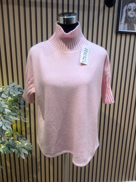 Soft knit Ribbed Neck Jumper