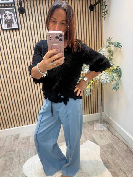 Crochet Bell Sleeve Top