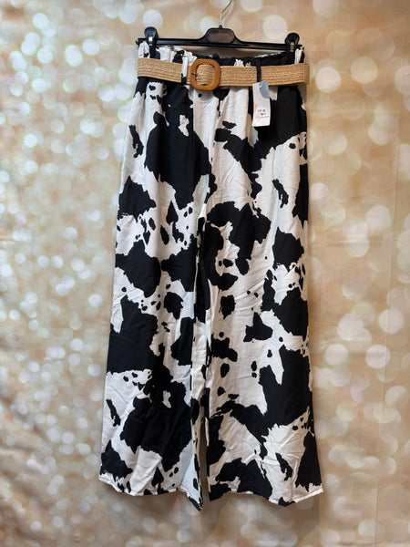 Cow Print Palazzo  trousers