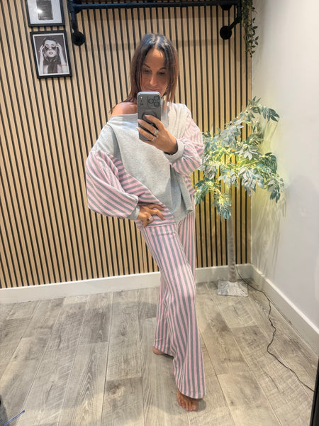 Striped Palazzo / Top   set