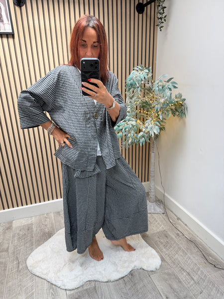 Gingham Swing Jacket