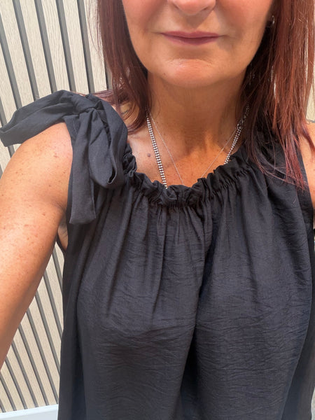Asymetric Top with Cuffed  trousers