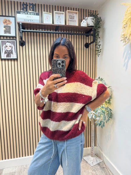 Stripe Chunky Knit Jumper