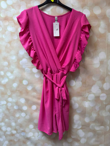 Crinkle Wrap Front Playsuit
