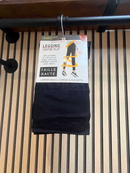 Fleece lined stretch seem less leggings - Regular