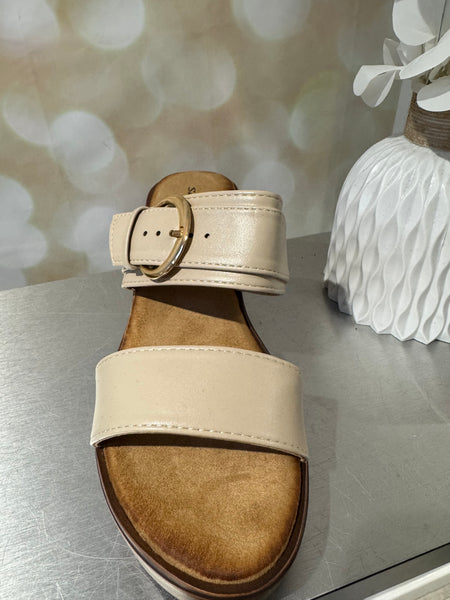 Wedge Buckle Strap Sandal