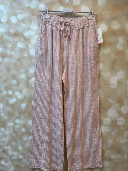 Linen mix Palazzo  trousers