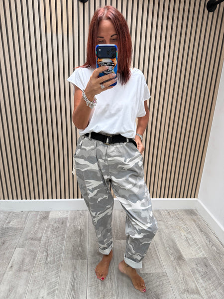 Magic Camo Belted Trousers