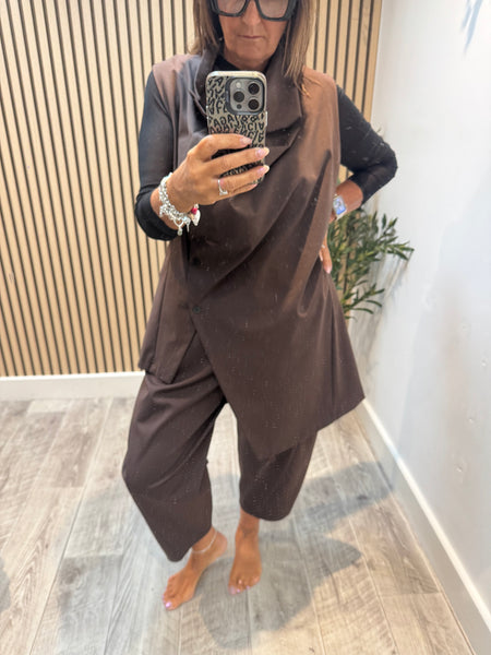Cowl Neck Sleeveless Tunic