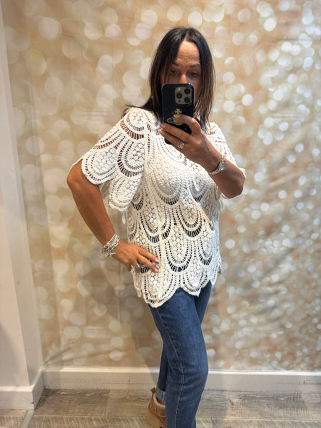 Crochet Art Deco Top /Jumper