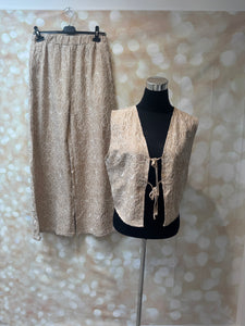 2 Piece Palazzo Trouser / Waistcoat set