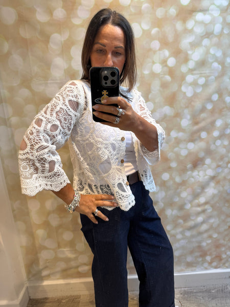 Crochet / Sheer Cardigan