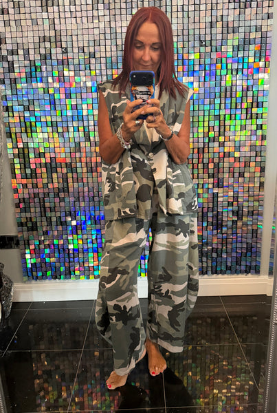 Camo  2 Piece Trouser / waistcoat set