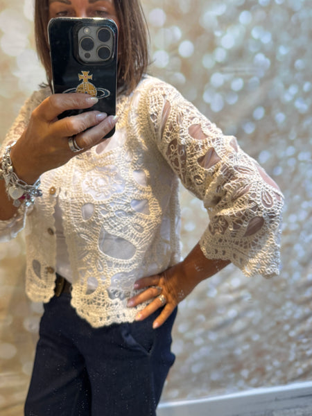 Crochet / Sheer Cardigan