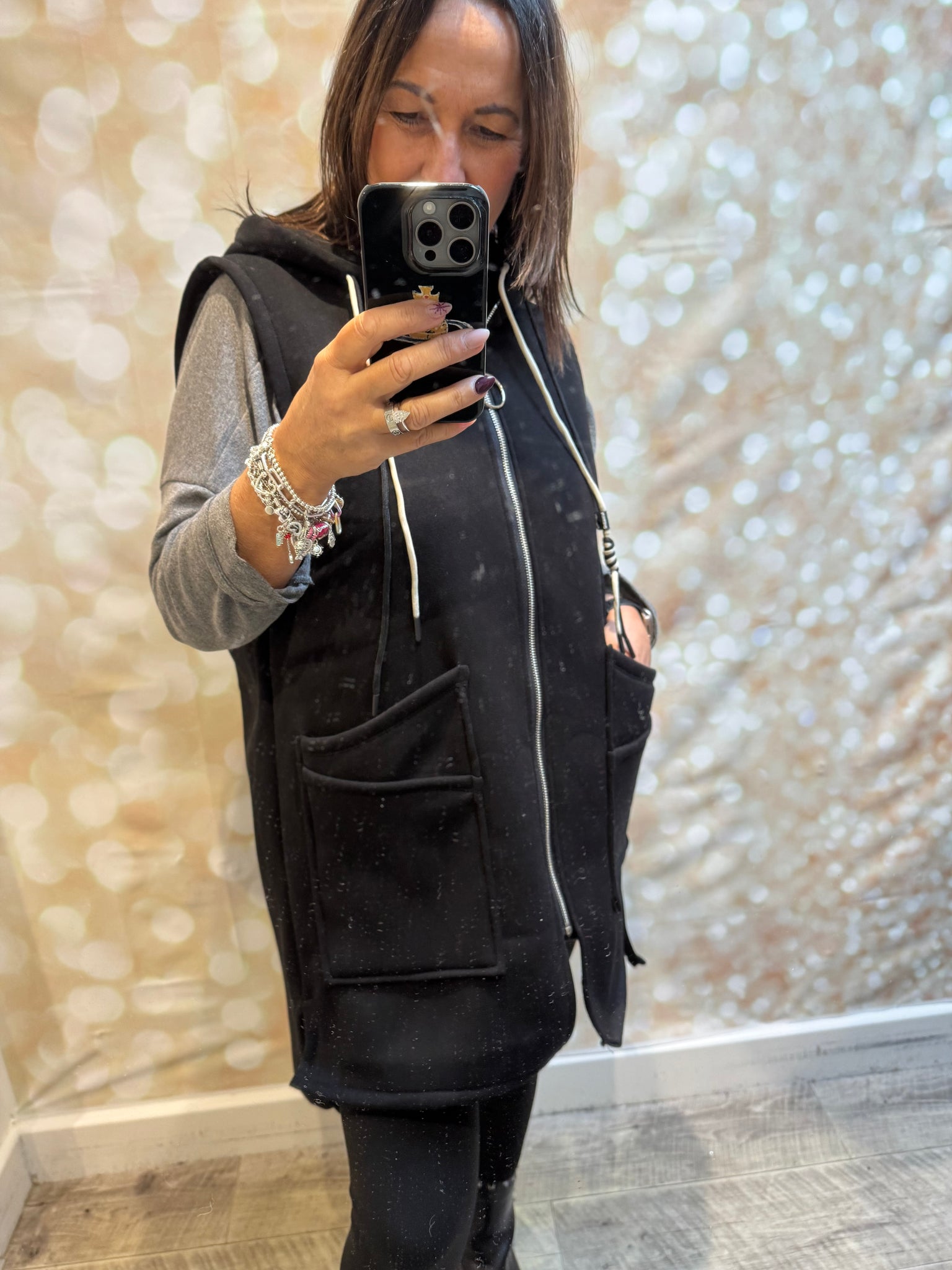 Studio Hooded Sweat  Gilet