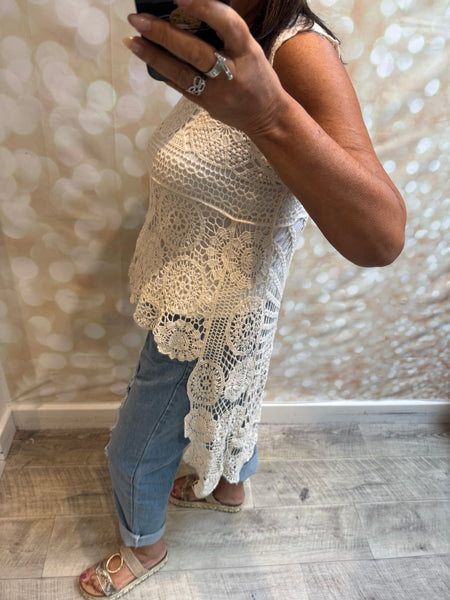 Crochet Hi Low Top