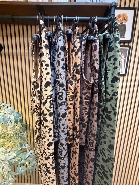 2 Piece Leopard Trouser / Waistcoat set