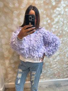 Loopy Cropped  Cardigan