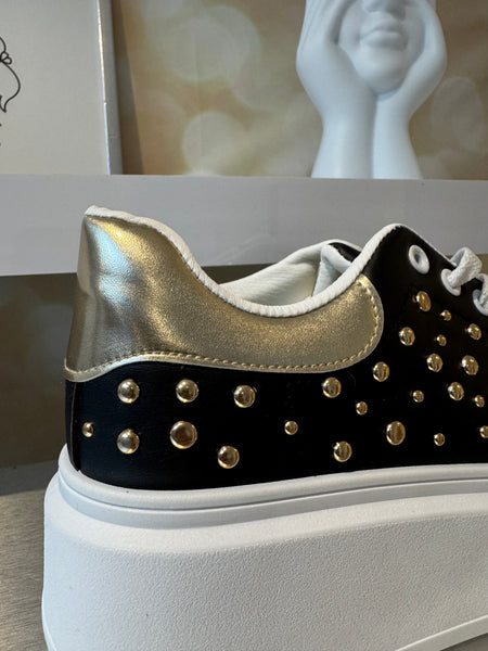 Chunky Sole Studded Trainer