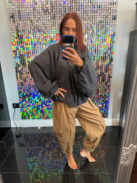 Bubble Sleeve  Oversized Jacket