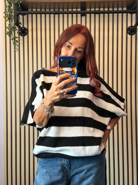 Striped soft knit jumper