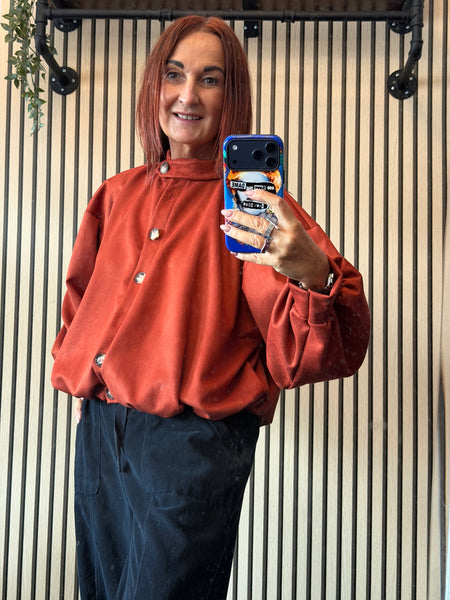 Needlecord  balloon leg trousers