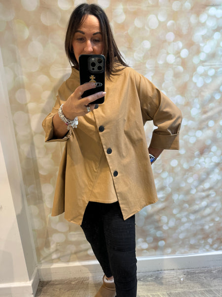 ID Swing Slash Neck Jacket
