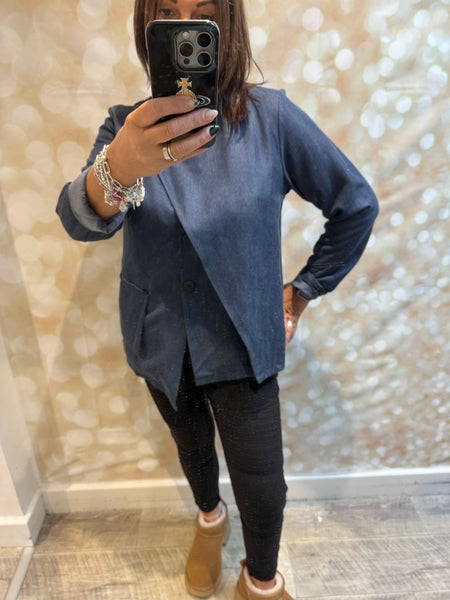 ID  Denim Tunic Top