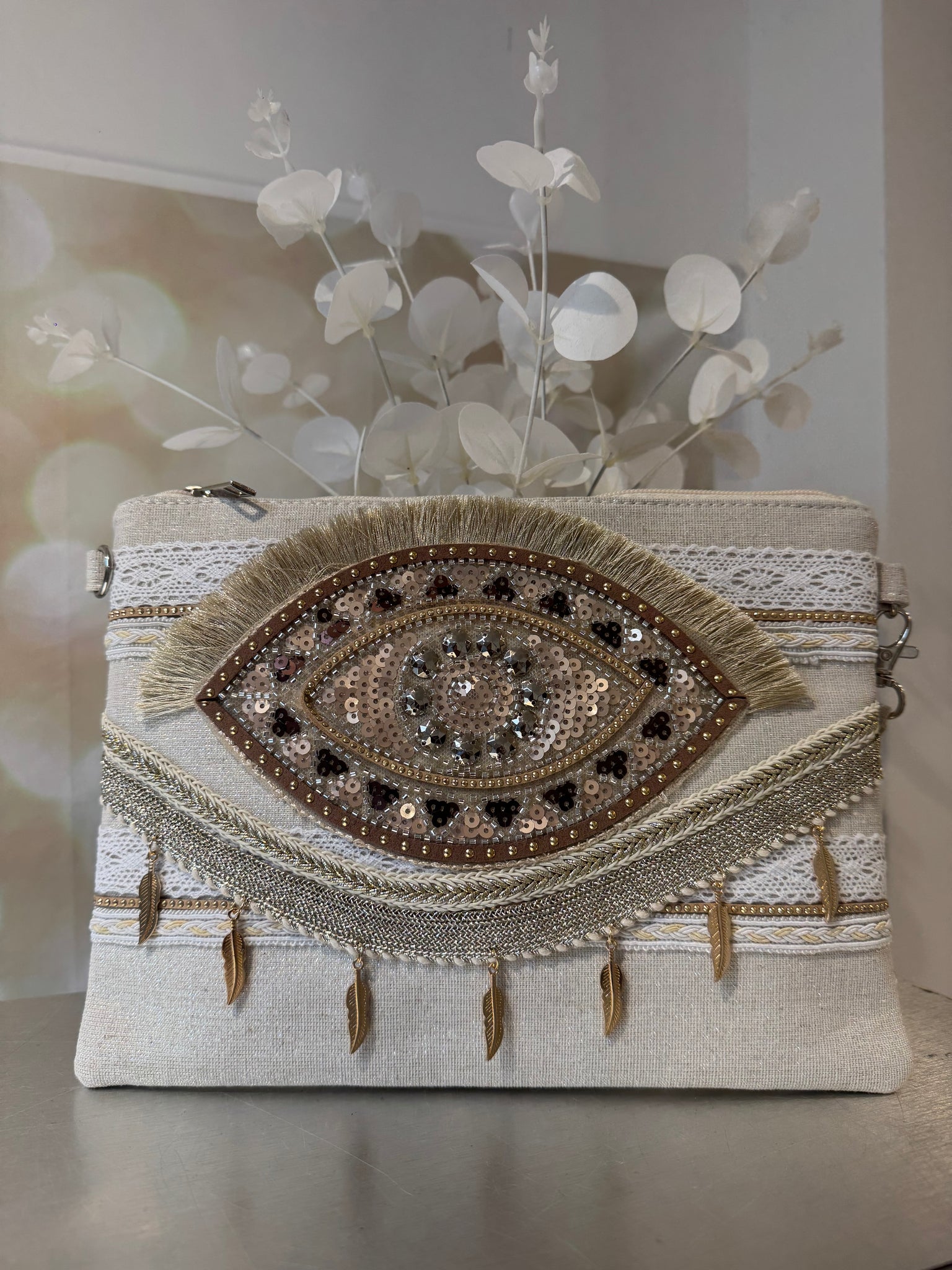 Hessian Clutch Bags