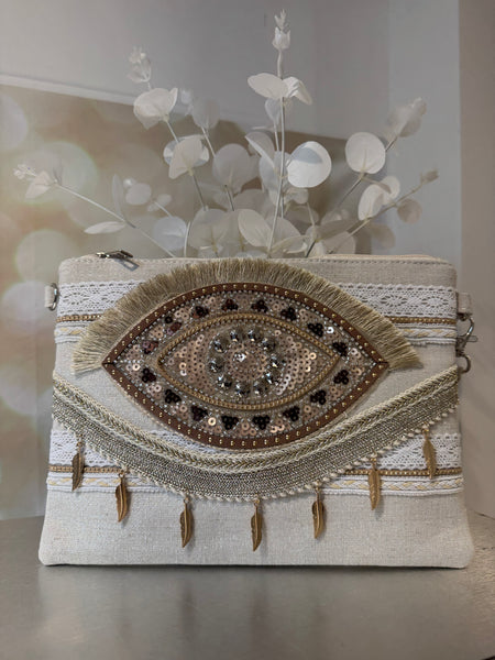 Hessian Clutch Bags