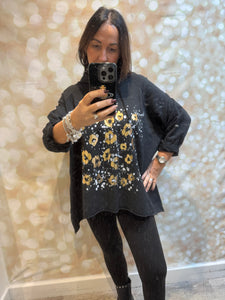 Leopard Splash Hooded Sweatshirt
